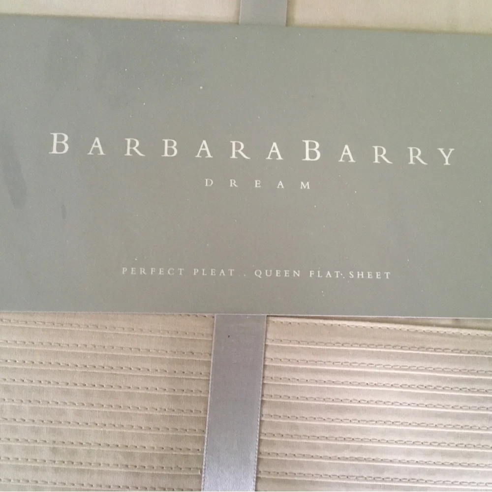 Barbara Barry Cream Queen Flat Sheet